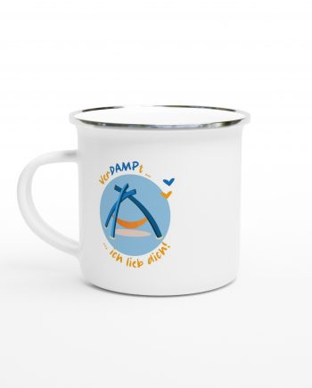 Tourismus Damp Emaille Becher